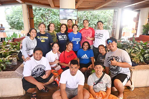 Young Ambassadors at Hale Koa buffet