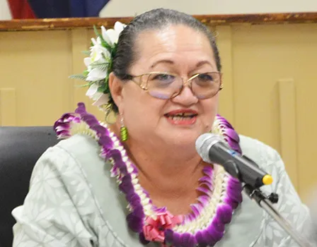 Office of Program Planning and Budget director Catherine D. Saelua