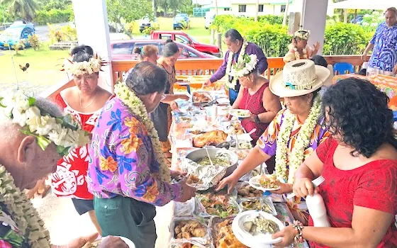 typical fiafia foods