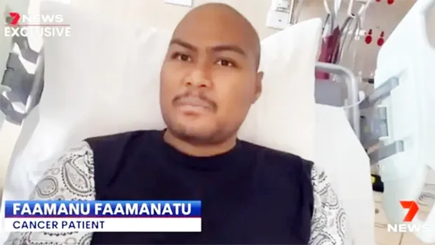 Fa’amanu Fa’amanatu in a hospital bed
