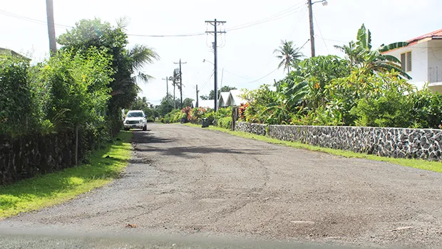 Cardinal Pio Road, one of the side roads in the Fatuoaiga and Ottoville area