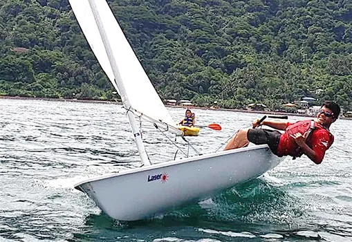 American Samoa Junior Sailor Carneal Lili’o from Fagasa