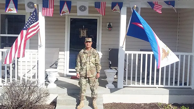 CW4 Samitioata S. Roberts celebrating Flag Day 2019