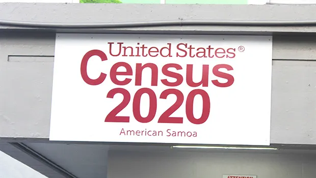 The US Census 2020 American Samoa sign
