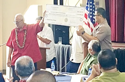 PC Mauga T. Aseuga and Lt. Governor Talauega E.V. Ale