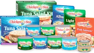 Chicken of the Sea tuna cans
