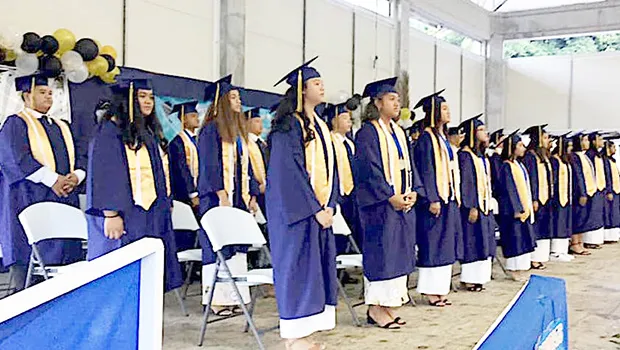 Manumalo Academy 8th grade graduating class