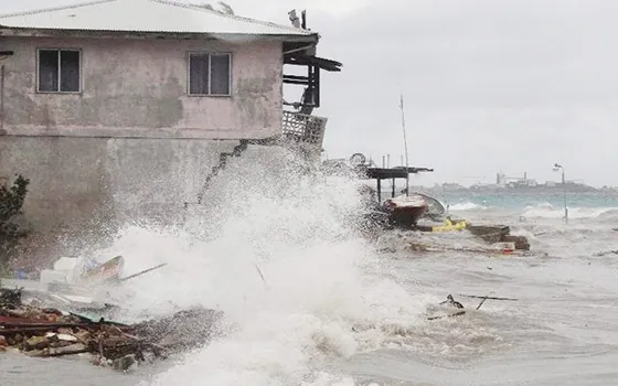  An unseasonable storm hit the Marshall Islands in July 2015