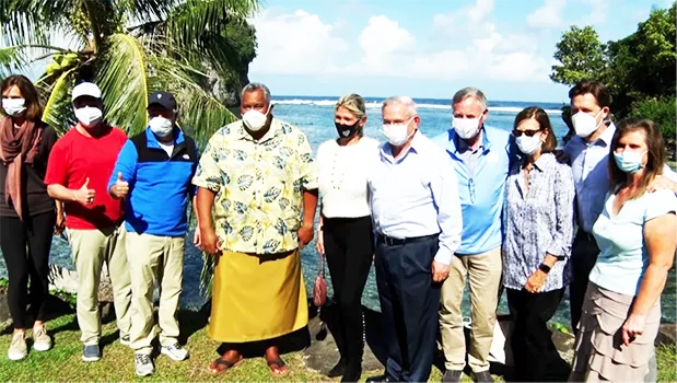 Gov. Lemanu Peleti Mauga with the CODEL