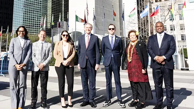 Amata with other Members of Congress at the U.N.