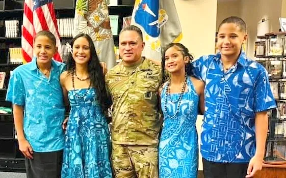COL Le’iato and his wife Rima have four children