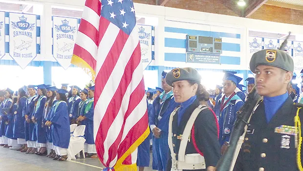 Samoana JROTC Color Guard