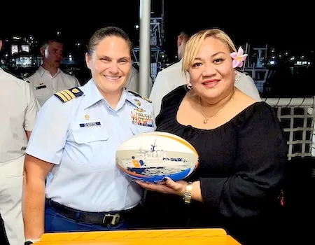 Commander Tesoniero and ASG representative