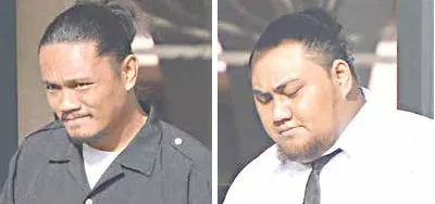 Fuavai Sua (left) and Lualima Taliu (right)