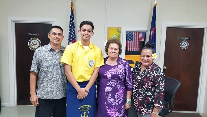 Congratulations to Ben Schuster and his proud parents!