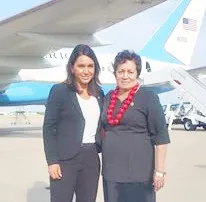 Congresswoman Amata with Congresswoman Tulsi Gabbard (D-Hawaii)