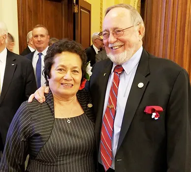 Congresswoman Amata with Dean of the House Congressman Don Young.
