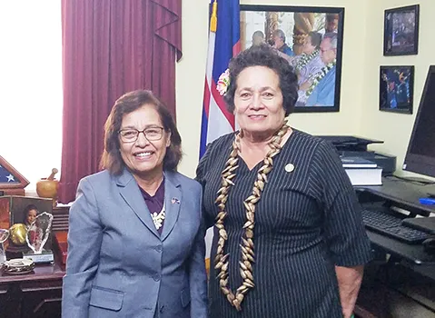 Amata and Hilda Heine