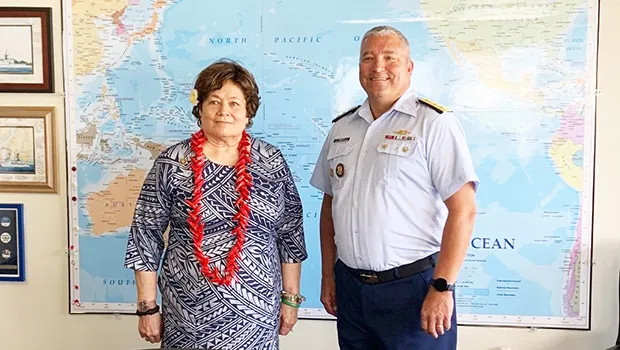 Congresswoman Amata and Rear Admiral Matthew Sibley USCG
