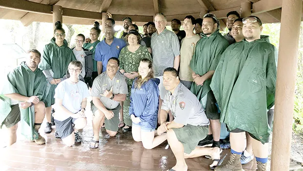Congresswoman Amata, U.S. Mint Director David Ryder,Park staff