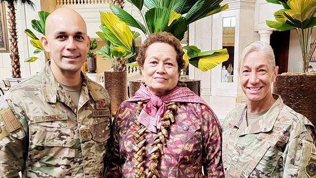 Chief Master Sergeant Tomio Nomura-Brown,  Uifa’atali Amata, Col. Allison “A.B.” Black