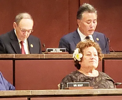 Congresswoman Amata in Committee with Chairman Takano and Ranking Member Dr. Roe.