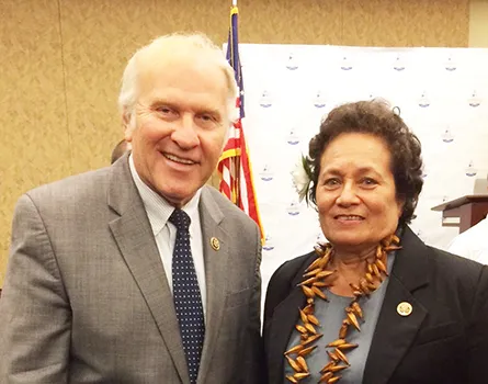 Congresswoman Amata with Ranking Member Steve Chabot and
