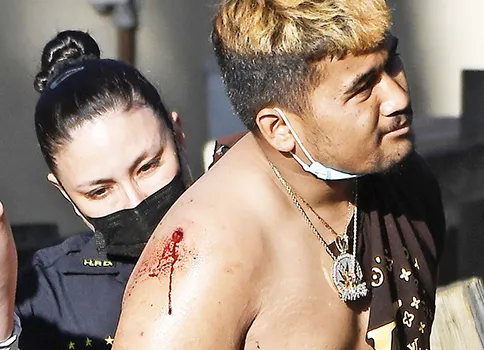 Armed robbery suspect, Mark Sykap