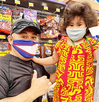 Nina Luaifoa and her dad Ralph Luaifoa