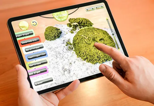 A user playing the new NeMO-Net game that helps NASA classify the world's coral from their own home