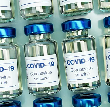 Covid-19 vaccine bottles