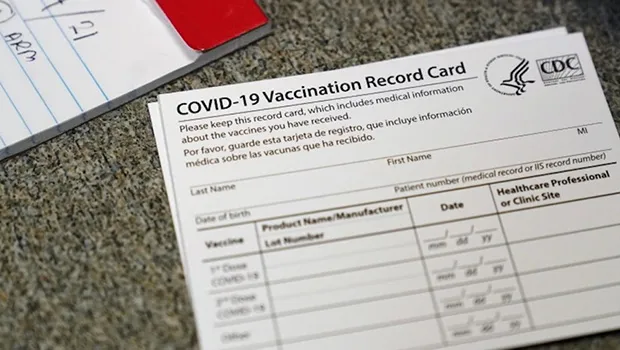 COVID vaccination card