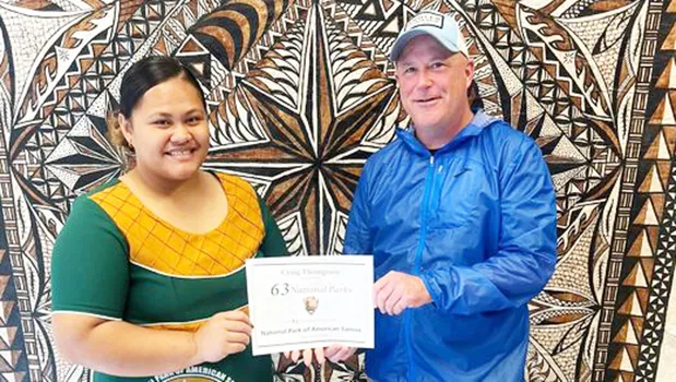 Craig Thompson visits his 63rd National Park in American Samoa