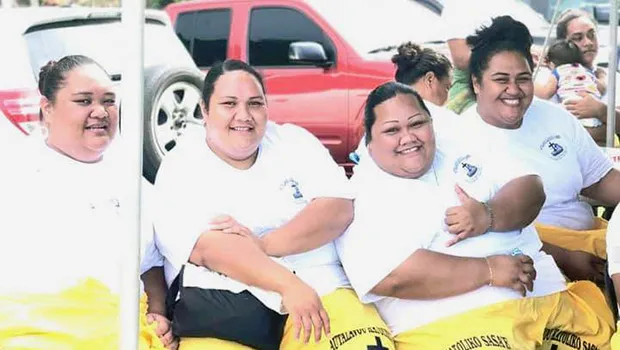 Some players from the East Side Zone of the Diocese of Samoa Pago Pago