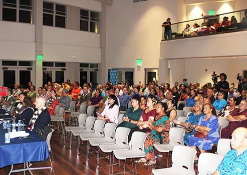 Attendees at last week's Chamber of Commerce candidates forum