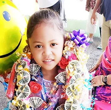 Daenerys Vitolio after her K-5 graduation