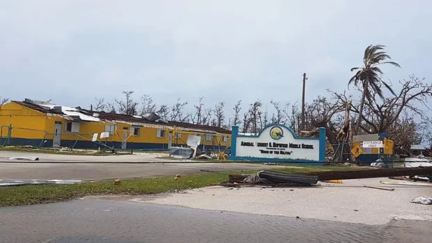 Damage at  Hopwood Middle School 