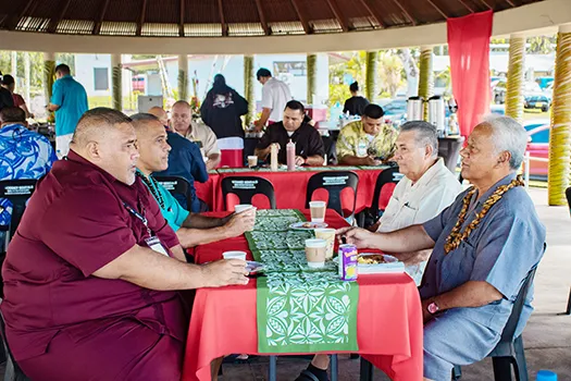 A photo of some Atoa o Samoa delegates