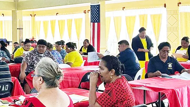 DHR employees at a training session