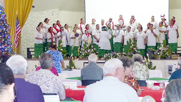 DHSS choir at Lee Auditorium during cabinet meeting