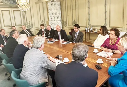 Amata in discussions with other U.S. Representatives and members of the European Parliament.