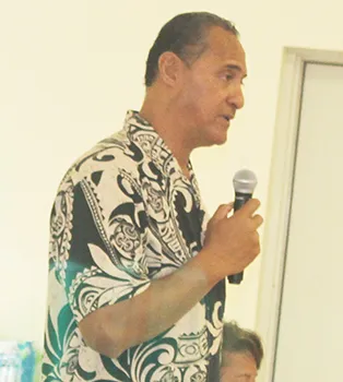 Marine and Wildlife Resources director, Taotasi Archie Soliai 