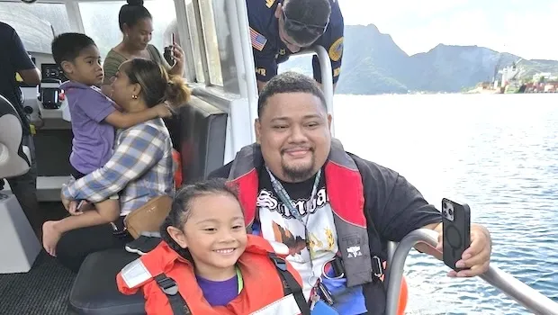 Students learning from DMWR staff about the Ocean