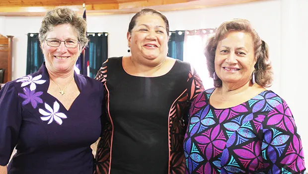  [l-r] Mrs. Evelyn Lili’o-Satele, Mrs. Saouila Fanene Kava, and Vaitinasa Dr. Salu Hunkin-Finau