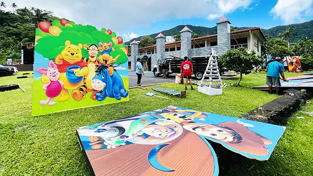 Once Upon  A Christmas display at DOE building
