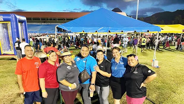 Health Department personnel pose for a staff photo last Saturday 