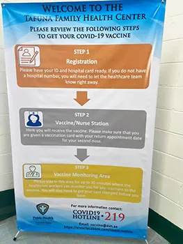 The three steps to gett vaccinated