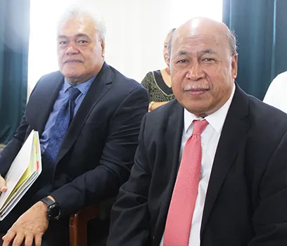 Dr. Misipati Salanoa and Aoelua Solomona Aoelua 