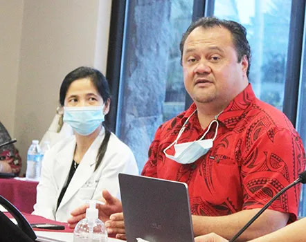 Dr. Maria Guyapa (left)  Dr. Aifili J. Tufa 
