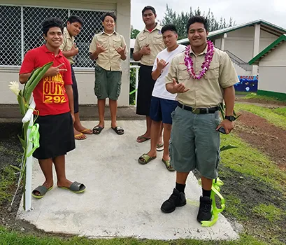 Boy Scouts from Troop 292 Pava'ia'i